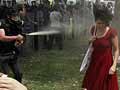 Woman in red becomes leitmotif for Turkey's female protesters