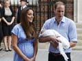 World gets its first glimpse of royal baby as Prince William, wife Kate leave hospital