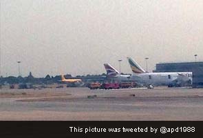 Parked plane catches fire at Heathrow airport, runways closed