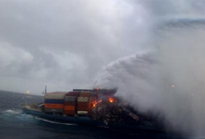 Fire on merchant vessel off Mumbai coast put out; salvage operation to begin soon