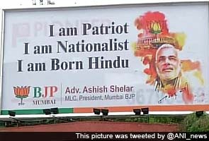 In Mumbai, BJP puts up posters projecting Narendra Modi as 'Hindu nationalist'