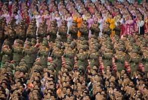 North Korea stages military parade to mark war anniversary