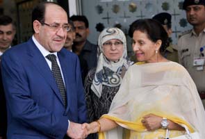 Iraq's Prime Minister Nouri al-Maliki arrives in India on four-day visit