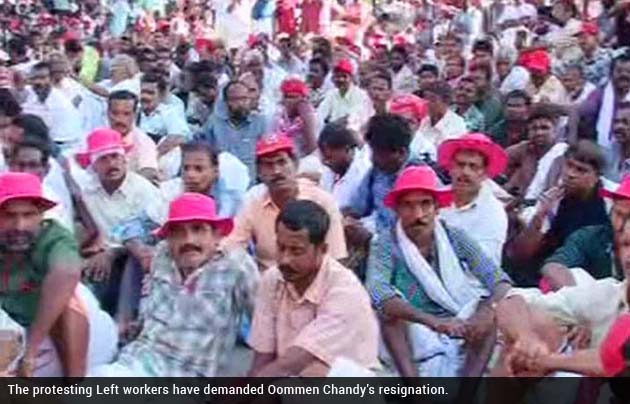 Solar scam: Massive protests against Kerala chief minister Oommen Chandy, huge security in Thiruvananthapuram