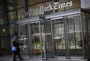 The New York Times website reports outage