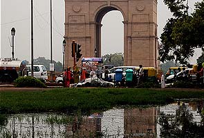 Rains in Delhi bring relief from humidity, but cause traffic chaos