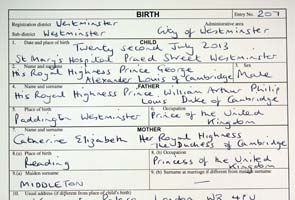 William, Kate register birth of Prince George