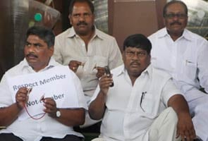 Telangana row: TDP members use music to protest outside Parliament