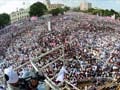 Massive public meet in Hyderabad demands early Telangana