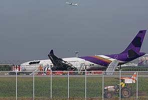 14 hurt as plane skids off runway in Bangkok: airline
