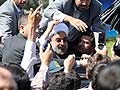 Shoe thrown at Iran President Hassan Rouhani after historic phone call to Barack Obama