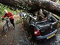 Fierce storm in UK and France kills two, 130 flights cancelled
