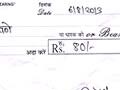 For this Maharashtra farmer, a cheque for Rs 80. That's some relief!