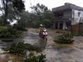 Glass, wood, asbestos sheets flew as Cyclone Phailin struck Gopalpur