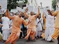 ISKCON monks protest outside Russian embassy in Kolkata