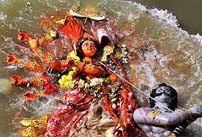 Durga puja ends with immersion of idol on Dasami