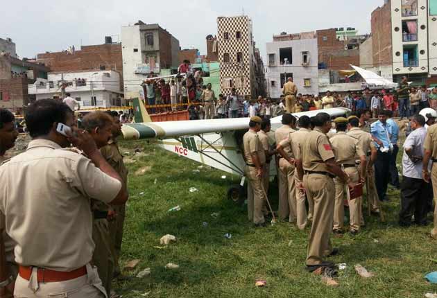 Two-seater plane forced to make precautionary landing in Delhi park