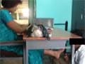 Caught on camera: school teacher makes student massage her feet