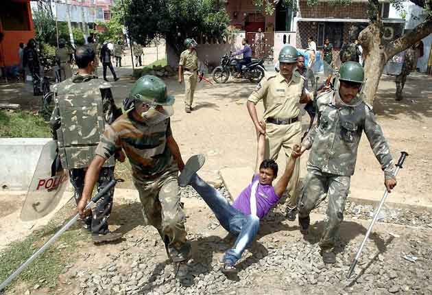 Protests against Telangana, powerless in Andhra Pradesh