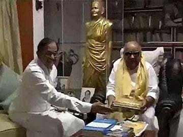 No decision on PM's Lanka visit yet: Chidambaram after meeting Karunanidhi