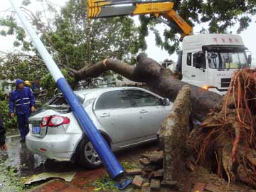 Typhoon Haiyan kills eight in China, devastates farming