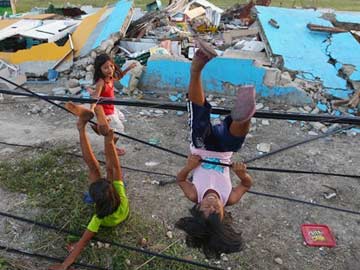 In Philippines, a battered town helps itself