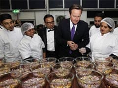Britain Prime Minister David Cameron hails Indian food as great British industry
