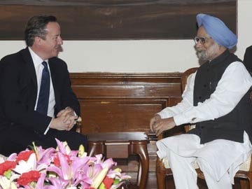 David Cameron meets Manmohan Singh with focus on trade