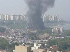 Mumbai: Massive fire at slums in Colaba area