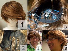 'Smart' wig navigates by GPS, monitors brainwaves