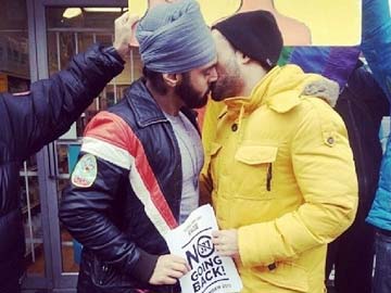 Heated debate after Facebook allegedly deletes photograph of gay Sikh kissing a man