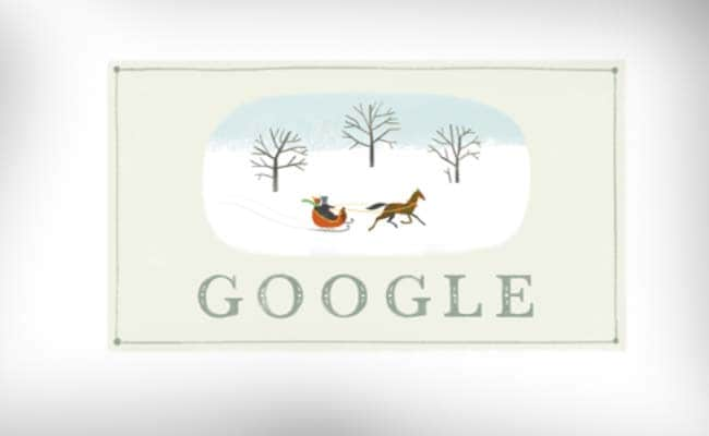 On Christmas eve, Google wishes 'happy holidays' with a doodle