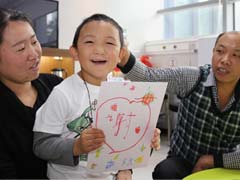 Six-year-old Chinese boy whose eyes were gouged out gets prosthetics