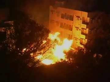 Hyderabad: Major fire breaks out at timber depot near residential area
