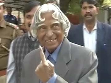 Machine problems meant Abdul Kalam had to go home, return to vote