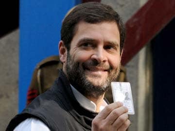 In line to vote, Rahul Gandhi spoke to this first-time voter