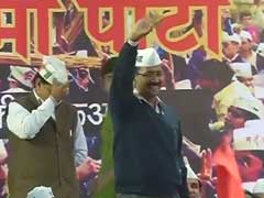 Aam Aadmi Party celebrates dream election debut at Jantar Mantar in Delhi