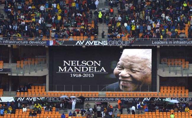 Nelson Mandela farewell: President Pranab Mukherjee one of the six heads of state speaking at the service