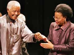 Nelson Mandela and his three wives: Evelyn, Winnie and Graca