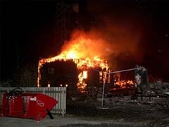 Fire rages in Norway heritage village