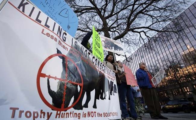 Permit to hunt endangered rhino sells for $350,000 despite protests