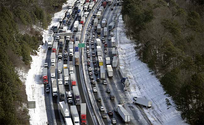 Deadly US ice storm turns Atlanta into parking lot, strands thousands