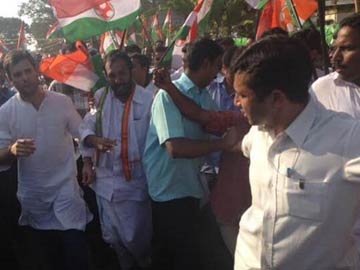 Rahul Gandhi attends Youth Congress rally in Kerala, greeted by unruly crowd