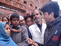 AAP leader Kumar Vishwas visits Dalit family that Rahul Gandhi stayed with