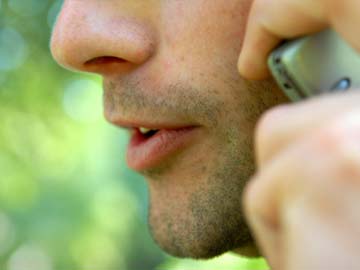 No ears but man listens, talks on phone