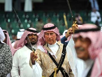 Britain's Prince Charles matches steps with Saudi royals in sword dance 