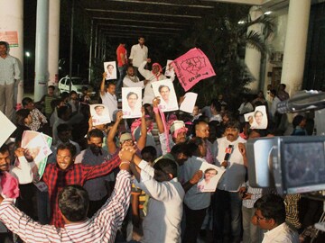 Telangana erupts in joy after passage of Bill in Rajya Sabha