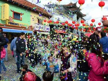 China horses fight in Lunar New Year battles