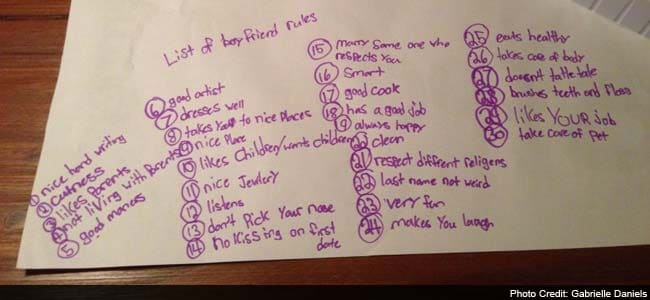Two little girls write 30 rules for future boyfriends. And they're not even 10 yet