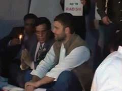 In rare public interaction, Rahul Gandhi meets with student protestors